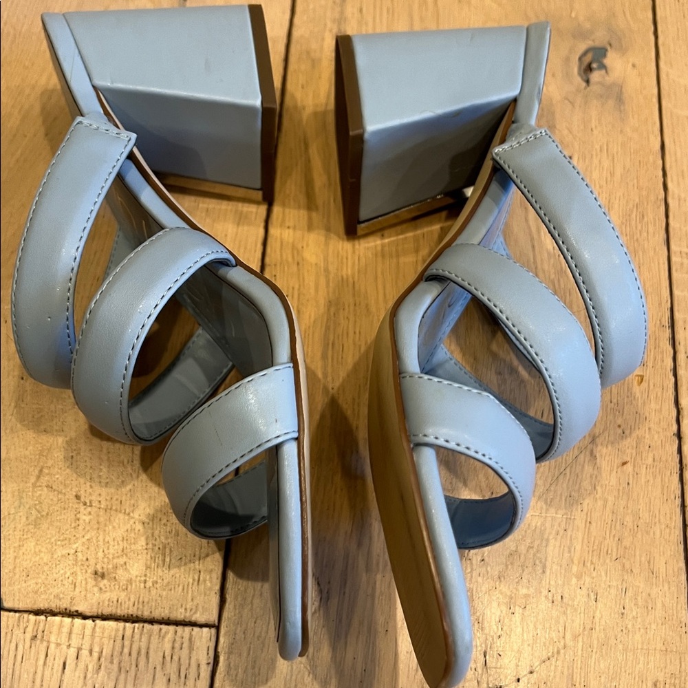 Calvin Klein Women's Light Blue Strappy Mules8.5M - Picture 6 of 9